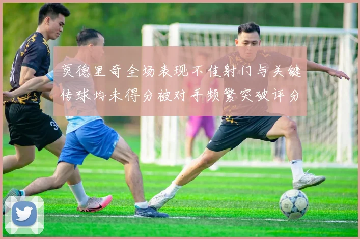 莫德里奇全场表现不佳射门与关键传球均未得分被对手频繁突破评分仅为68