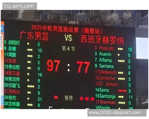 广东全运男篮热身赛胜美国肯尼哈奇队徐杰与焦泊乔表现出色助力球队取胜